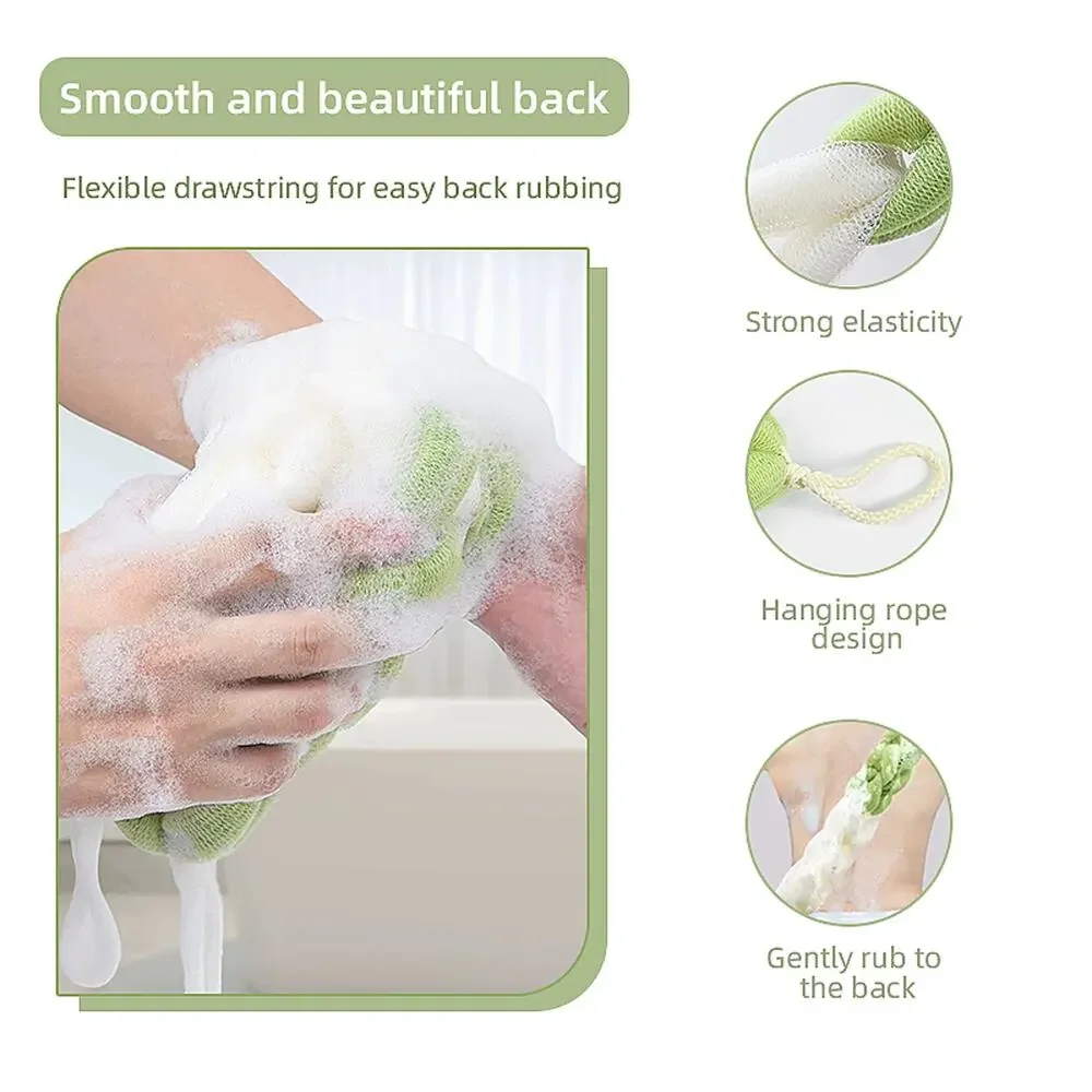 Bath Shower Loofah Exfoliating Sponge Back Body Scrubber Soft Mesh ~ 3 Pack